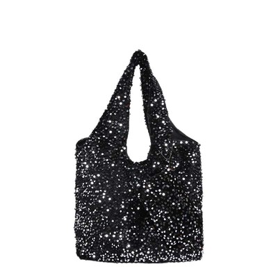 Tote Bag sievietēm Sequin plecu soma Moderns Hobo Bag padušu soma darba ceļojumu iepirkšanās