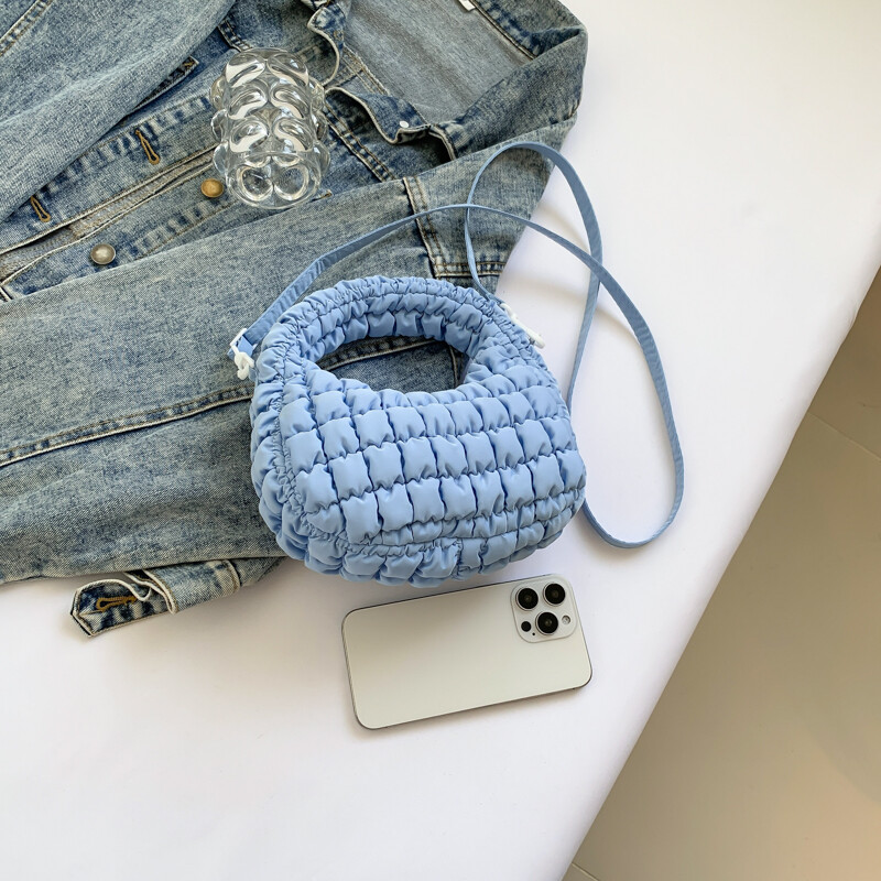 Genți de umăr matlasate Geantă pliată puffer pentru femei Geantă cu bule căptușită, tip nor, geantă moale, umflată, geantă șic, poșetă Nou