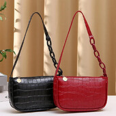 Design cu model de piatră pentru femei, din piele PU, cu un singur umăr, pentru subrat pentru femei, marcă de lux, genți de mână și poșete mici