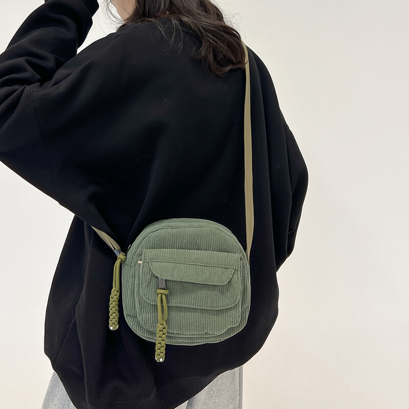Geantă crossbody din velur pentru femei, geantă de umăr simplă cu mai multe straturi, geantă mică, pătrată, ghiozdan, geantă hobo, posetă de vacanță de călătorie