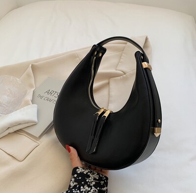 Divattervező táskák nőknek Luxus Half Moon Hobo Bag Lady márkájú válltáskák PU bőr hónalj tengelykapcsoló kézitáska és pénztárca