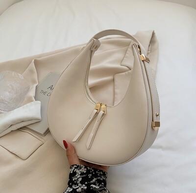 Divattervező táskák nőknek Luxus Half Moon Hobo Bag Lady márkájú válltáskák PU bőr hónalj tengelykapcsoló kézitáska és pénztárca