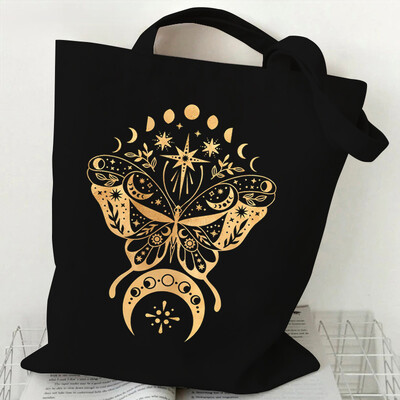 Γυναικείο πορτοφόλι αγορών Vintage σχέδιο πεταλούδας λουλουδιών με λουλούδια αποθήκευσης τσάντα λάτρης της πεταλούδας Δώρο Γυναικείες τσάντες από καμβά