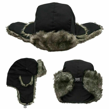 Мъжки зимен Trapper Aviator Trooper Earflap Топла руска водоустойчива ски шапка Bomber Cap Руски топли протектори за уши Шапки