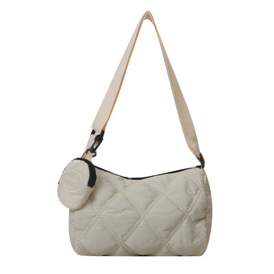 Geantă de umăr pentru femei, cu broderie cu diamante, cu geantă pentru monede