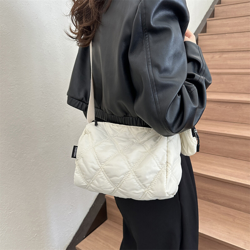 Geantă de umăr pentru femei, cu broderie cu diamante, cu geantă pentru monede