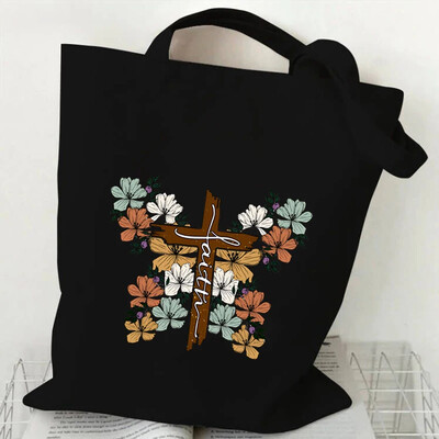 Genți de umăr pentru femei Fluture acuarelă Genți de mână cu flori în stil plantă Estetică Genți tote din pânză pentru adolescent Fluture vintage