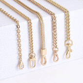 Zelta soma ķēdes aksesuāri Metāla pagarinājuma ķēdes padušu krustojuma plecu jostas maiņas somas Siksniņa sieviešu somai