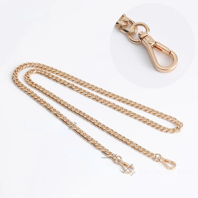 Zelta soma ķēdes aksesuāri Metāla pagarinājuma ķēdes padušu krustojuma plecu jostas maiņas somas Siksniņa sieviešu somai