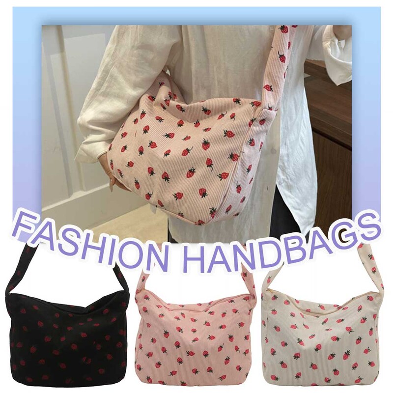 Sieviešu velveta plecu soma Jauka zemeņu soma, soma, soma, soma, soma iepirkšanās randiņiem