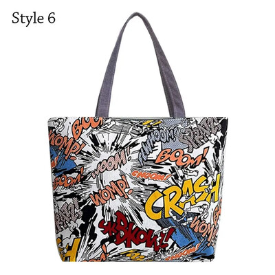 Lielas ietilpības plecu soma Mode retro ziedu kokvilnas auduma iepirkumu somas Rokassomas Grāmatu soma sievietēm