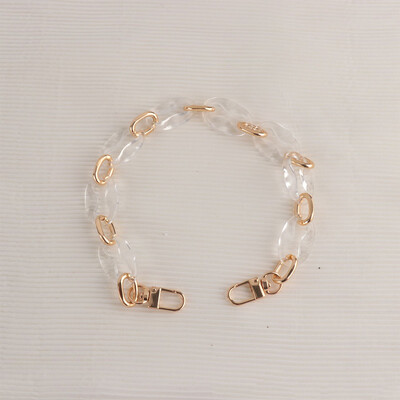 Lanț de genți din acril vintage Genți colorate detașabile Curea pentru geantă de mână Geanta de umăr Lanț din rășină multifuncțională pentru poșetă All-match