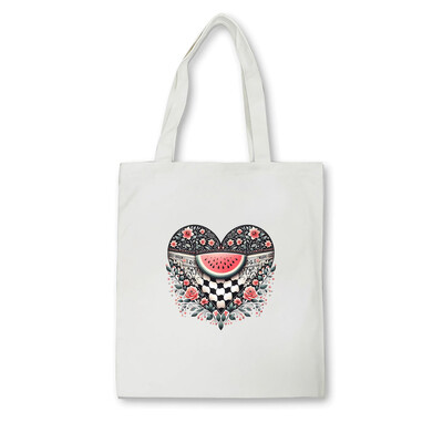 Ovo nije parodija lubenice Magritte torba s uzorkom lubenice Peace platnena torba na rame Ženska višekratna torba za kupnju