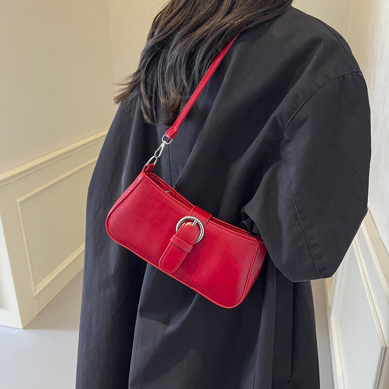 Ženska PU modna torba na rame velikog kapaciteta Elegantna torba preko ramena Trendy kurirska torba Elegantna torba ispod pazuha Chic torba za skitnice