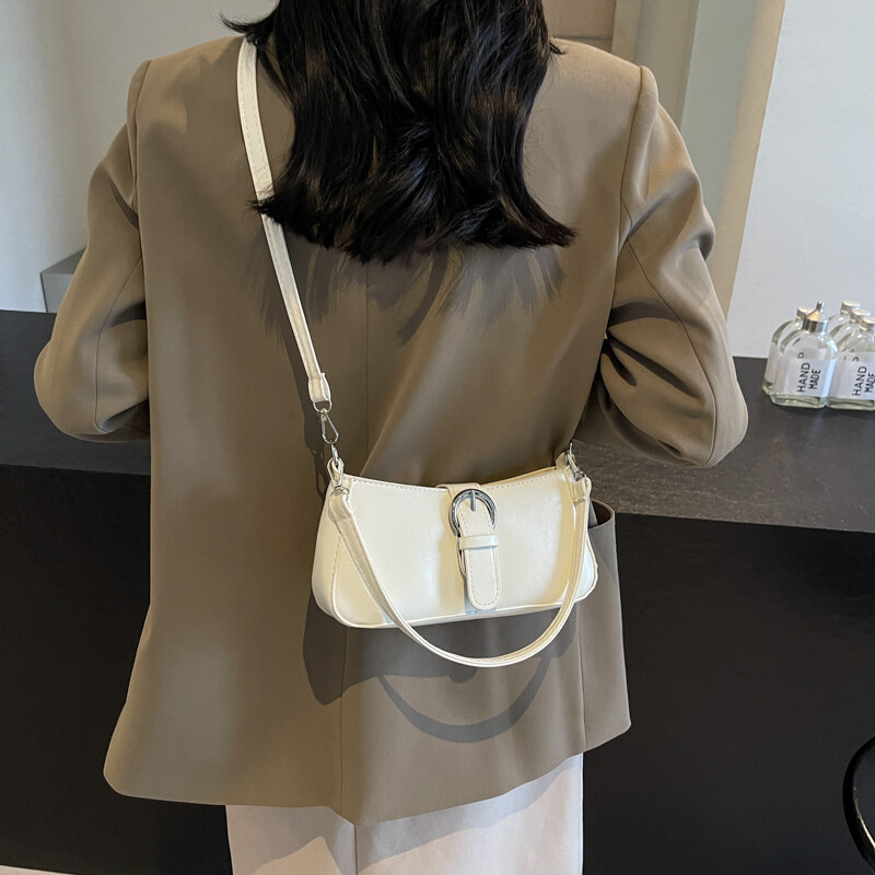 Ženska PU modna torba na rame velikog kapaciteta Elegantna torba preko ramena Trendy kurirska torba Elegantna torba ispod pazuha Chic torba za skitnice