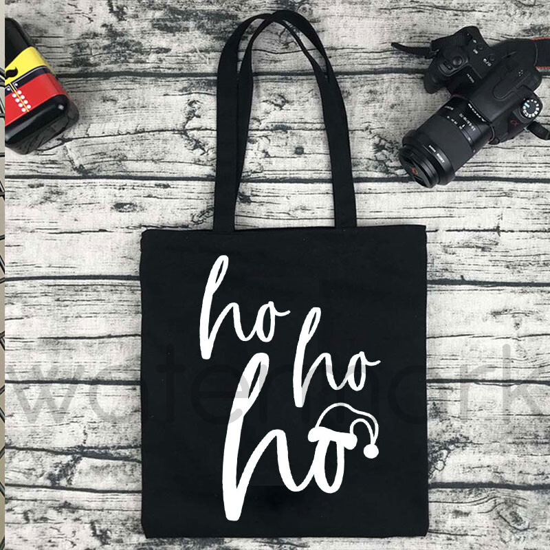 Cadou de Crăciun Fericit Harajuku Kawaii Print Femei Shopper Geantă Shopper alb Femei Shopper Genți de umăr Geantă Tote, Drop Ship