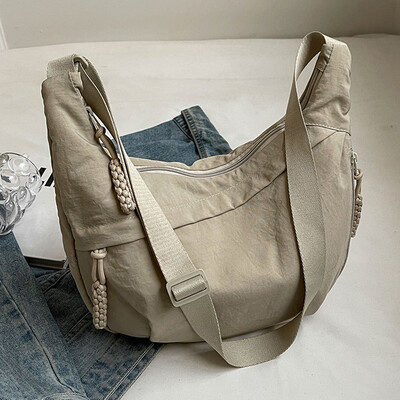 Geantă pentru femei Hobo Sling Geantă cu mai multe buzunare Crescent Crossbody Geantă de mare capacitate zilnică Messenger Curea reglabilă Geantă de călătorie în aer liber