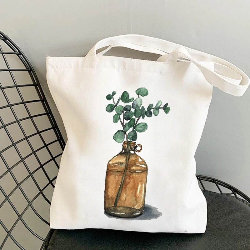 Torbe za rame s printom gljiva Studentska ručna torba Ženska torba za kupnju velikog kapaciteta Harajuku torbica za pohranu torba za djevojčice