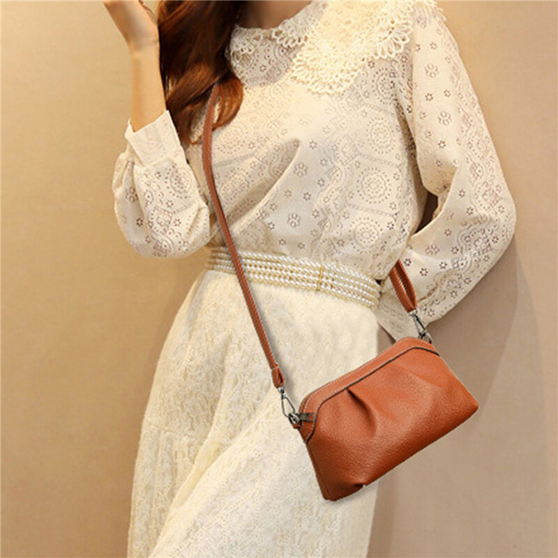 Geantă nouă de femei Geantă de cruce Geantă mică Versiune coreeană Moda Toate Geantă de umăr multifuncțională din piele moale Casual de înaltă calitate