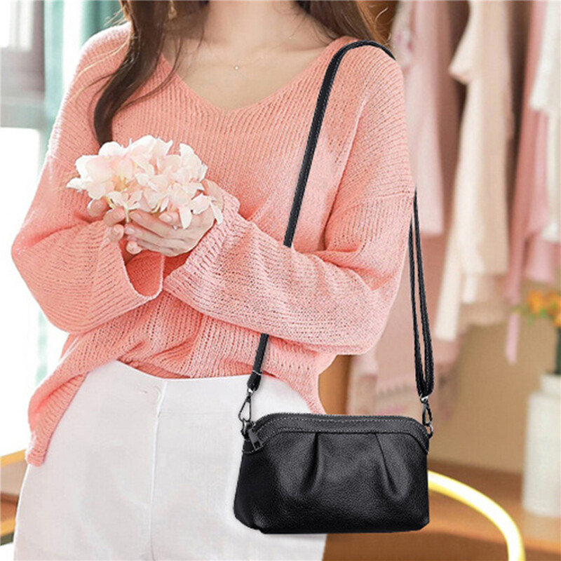Geantă nouă de femei Geantă de cruce Geantă mică Versiune coreeană Moda Toate Geantă de umăr multifuncțională din piele moale Casual de înaltă calitate