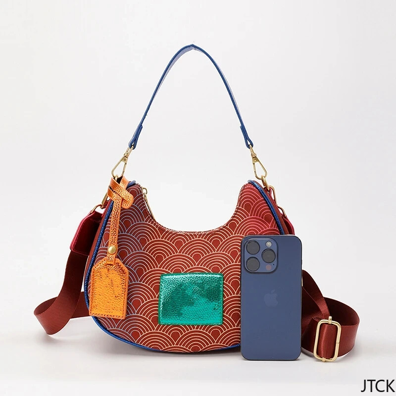 2025. Novi dizajn Ženska torba ispod pazuha Niche Personalizirana gradijentna boja Torba ispod pazuha Torba za rame s otisnutom orlovskom glavom Platnena torba