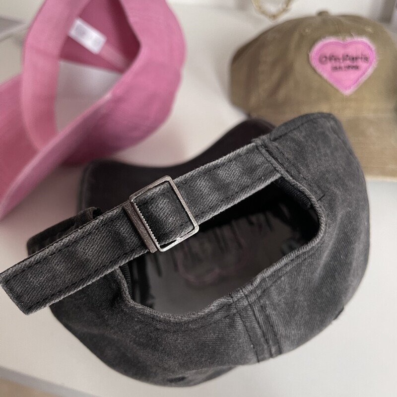 Y2K Girls Pink Love Izvezena bejzbol kapa Kapa sa šiljkom Vanjska zaštita od sunca Šešir za sunčanje Ležerni sport Trčanje Biciklizam Kapa s šiltom