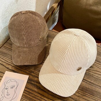 Casual ευέλικτο Duckbill Caps Sun Protection Letter M Caps Velvet Baseball Caps Άνοιξη/Καλοκαίρι