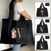 Geantă de cumpărături Geantă de tote Pliabil Organizator de băcănie Genți de mână reutilizabile Genți de umăr Geantă convenabilă de mare capacitate pentru modă