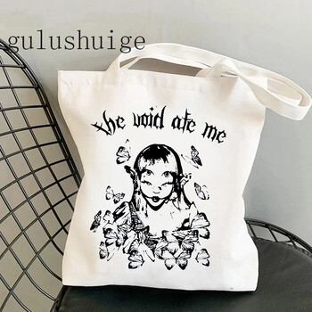 Нова мода в пазарската чанта Melanie Martinez Eco Manga Tote Harajuku Shopper Bag Дамска платнена чанта през рамо