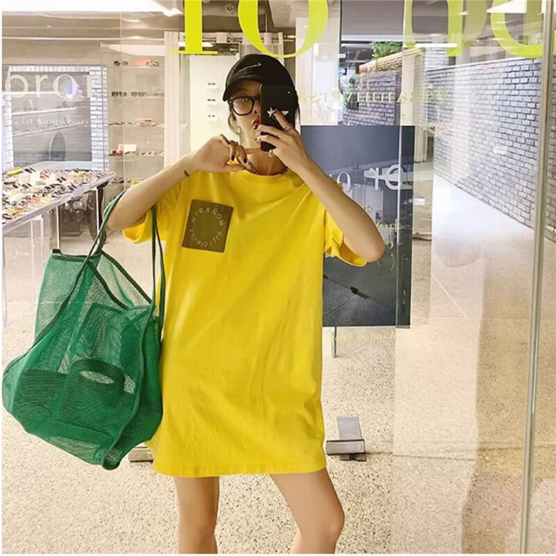 Lielas ietilpības iepirkumu soma Caurspīdīga King Mesh modes plecu soma Daudzpusīga ikdienas Crossbody Bag Pārnēsājama pludmales soma