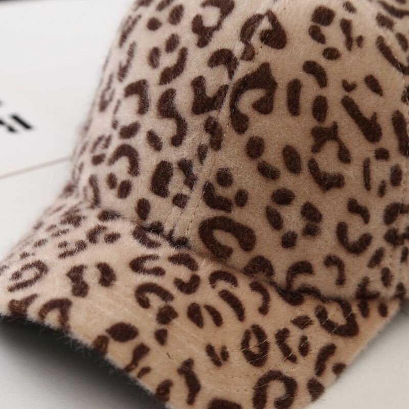 Jesenske i zimske kape Ženska kapa s divljom leopard patkom Hip-Hop ulična moda Proljetna i jesenska plišana bejzbol kapa Studentska kapa B33