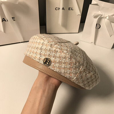 Pălării pentru femei Lână Moda franceză Boinas tricotate Pălării pentru doamne Berete de iarnă Seci Fedora pălărie barette bonete pentru femei Pălării Newsboy
