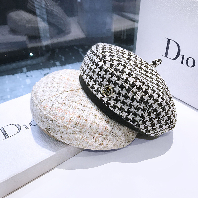 Pălării pentru femei Lână Moda franceză Boinas tricotate Pălării pentru doamne Berete de iarnă Seci Fedora pălărie barette bonete pentru femei Pălării Newsboy