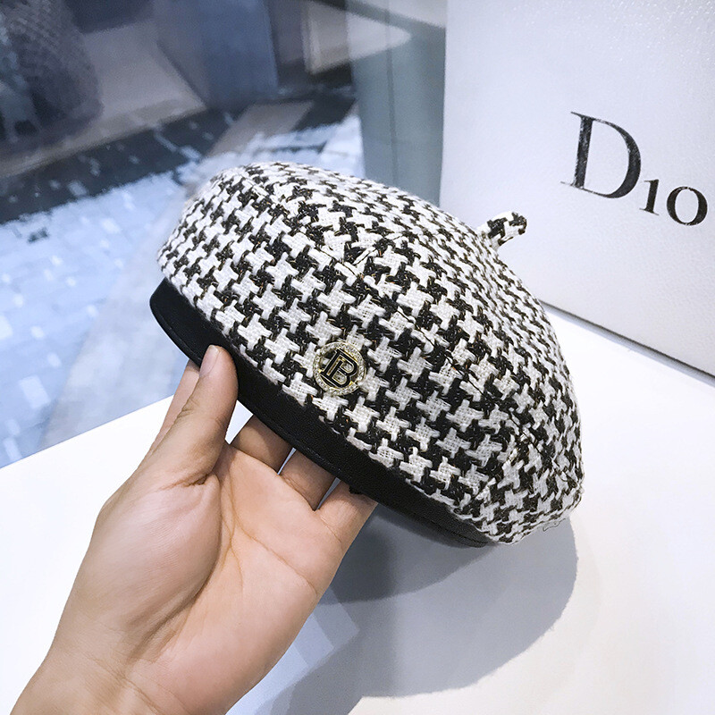 Pălării pentru femei Lână Moda franceză Boinas tricotate Pălării pentru doamne Berete de iarnă Seci Fedora pălărie barette bonete pentru femei Pălării Newsboy