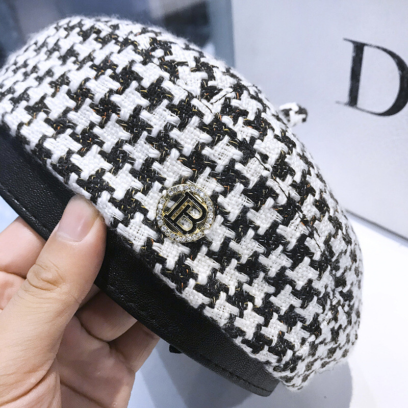 Pălării pentru femei Lână Moda franceză Boinas tricotate Pălării pentru doamne Berete de iarnă Seci Fedora pălărie barette bonete pentru femei Pălării Newsboy