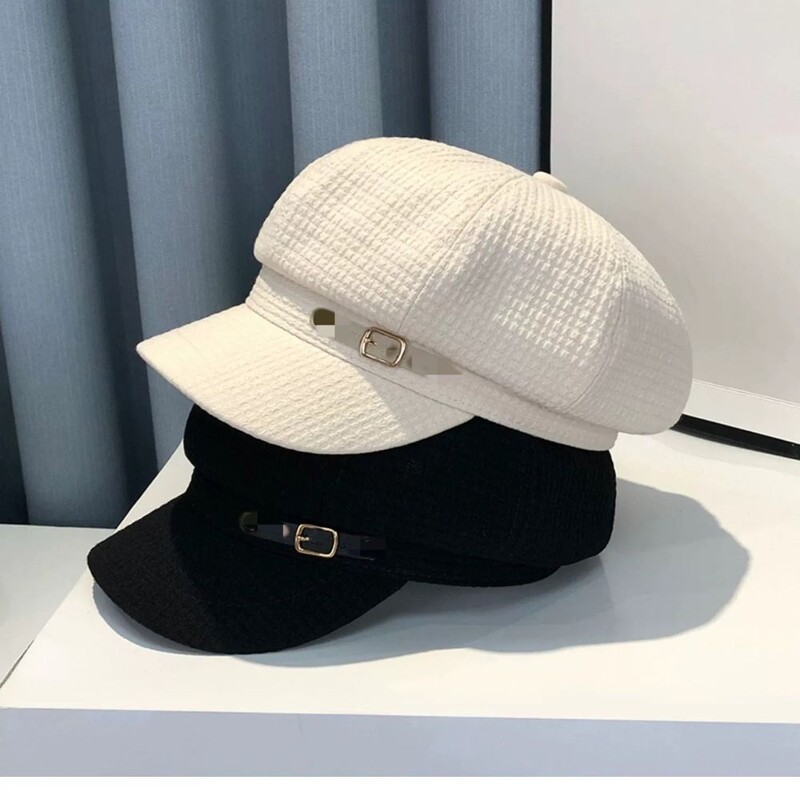 Nove modne dizajnerice Zimske ženske beretke Ženske retro beretke Kape za žene Kape Šeširi Šeširi za žene Osmerokutni šešir