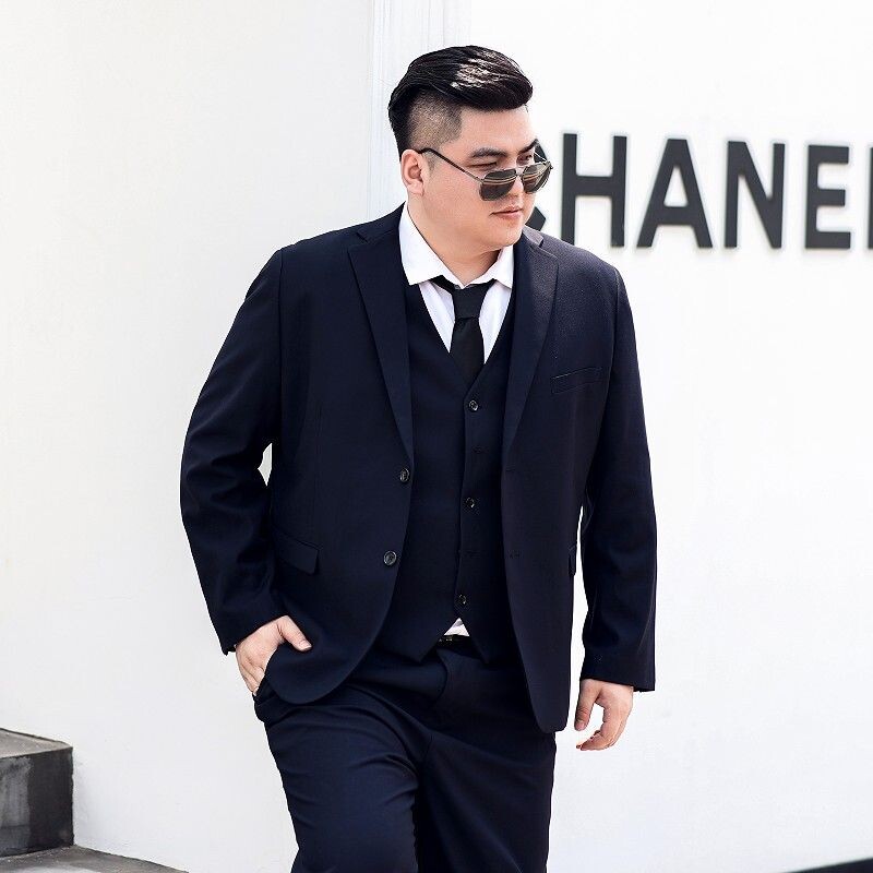 10XL 2-dijelna odijela Vjenčane hlače Jakna Muški blejzeri Veliki crni komplet odijela Debeli široki poslovni formalni ležerni profesionalni korejski
