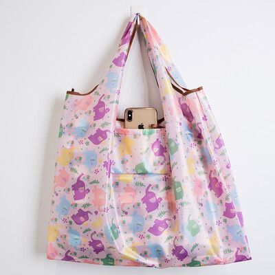 Osobni stil Velika torba ECO višekratna poliesterska prijenosna ženska torba na rame Sklopiva torbica Torba za pohranu