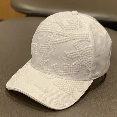Ljetna ženska bejzbol kapa s podesivim šeširom od kamenčića