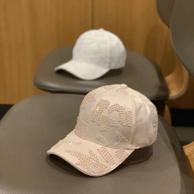 Ljetna ženska bejzbol kapa s podesivim šeširom od kamenčića