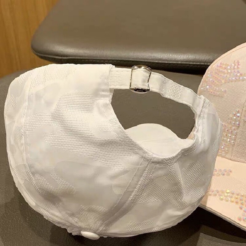 Ljetna ženska bejzbol kapa s podesivim šeširom od kamenčića