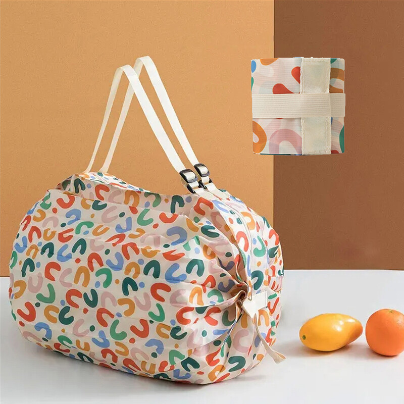 Geantă pliabilă pentru cumpărături Geantă de călătorie pentru femei de capacitate mare Geantă reutilizabilă pentru depozitarea alimentelor Genți portabile ecologice