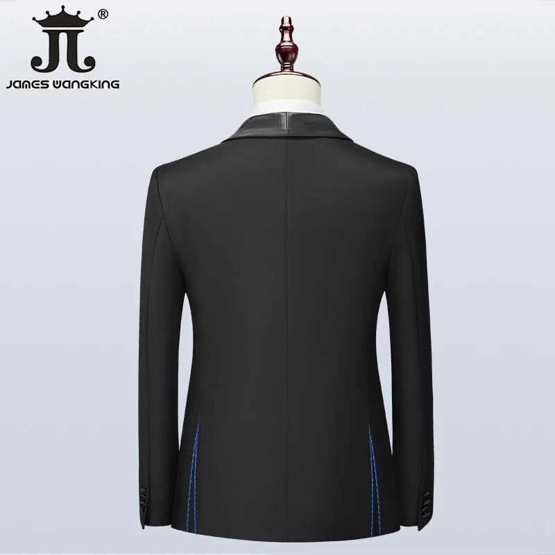 (Jachetă+Vest+Pantaloni) Costum nou Costume bărbați Bal/Petrecere Tuxedo Mire Rochie de mireasă Moda Coreeană Slim 3 piese