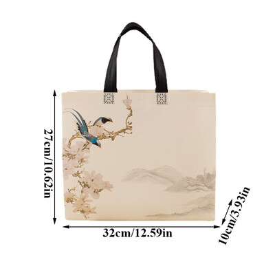 Butterfly Cats Eco Shopping Bag Сгъваема чанта за храна за вкъщи Пазарска чанта за многократна употреба с нетъкано филмово покритие Пътни сгъваеми чанти за хранителни стоки