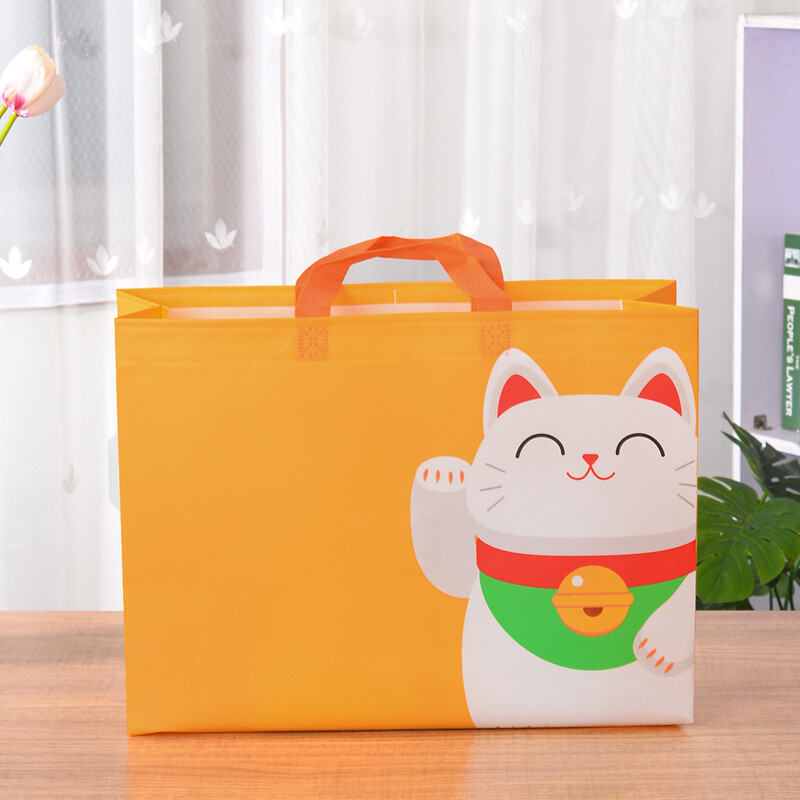 Butterfly Cats Eco Shopping Bag Сгъваема чанта за храна за вкъщи Пазарска чанта за многократна употреба с нетъкано филмово покритие Пътни сгъваеми чанти за хранителни стоки