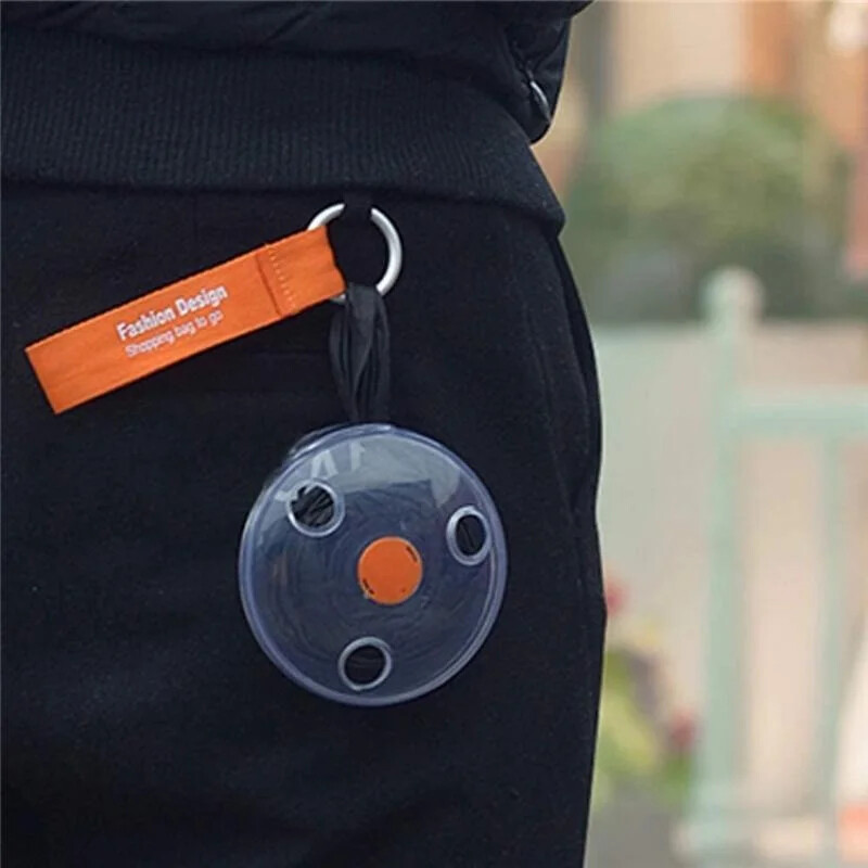 Mini saci portabile pliante de piata saci de depozitare multifunctionale cu disc mic de calatorie saci de cumparaturi reutilizabile in aer liber pentru supermarket