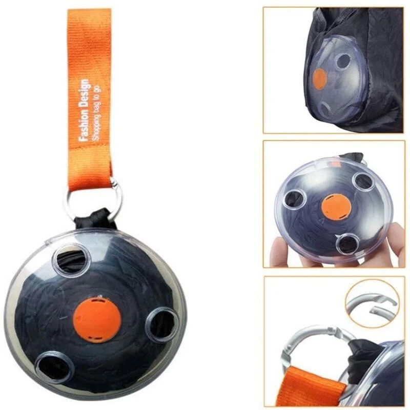 Mini saci portabile pliante de piata saci de depozitare multifunctionale cu disc mic de calatorie saci de cumparaturi reutilizabile in aer liber pentru supermarket