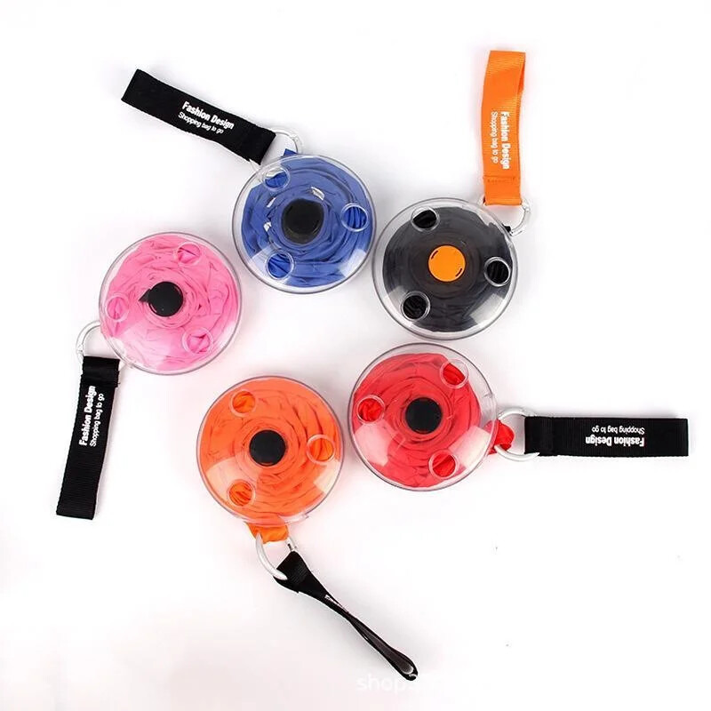 Mini saci portabile pliante de piata saci de depozitare multifunctionale cu disc mic de calatorie saci de cumparaturi reutilizabile in aer liber pentru supermarket