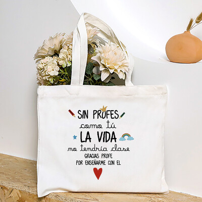 Cea mai bună profesoară din lume, geantă de umăr pentru femei cu imprimeu spaniol, genți de cumpărături din pânză, genți de mână pentru femei, toc reutilizabil, cadou pentru profesor