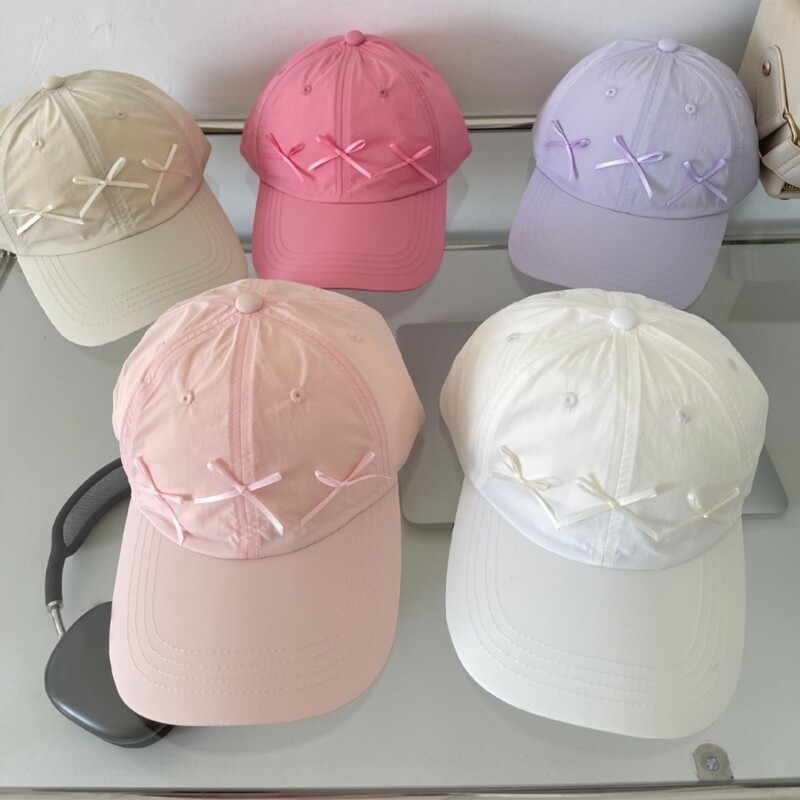 Călătorie Adunare Panglică Pălărie cu arc Sporturi în aer liber Camping Seci de baseball Femeie Fată Reglați dimensiunea capului Căciulă de drumeție cu bicicleta